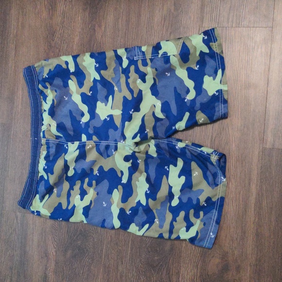 Nautica Youth Size XL 18/20 Blue and Green Swim Trunks - Picture 6 of 6